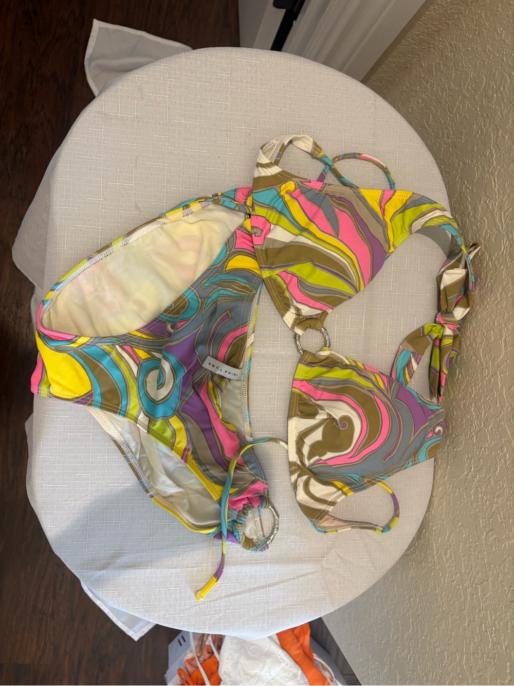 Trina Turk Multicolor Swirl Bikini - Yellow, Pink, Blue